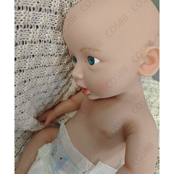 45cm Open Eyes Newborn 6.71lbs Full Body Silicone Reborn Baby Girl Dolls - Picture 6 of 15
